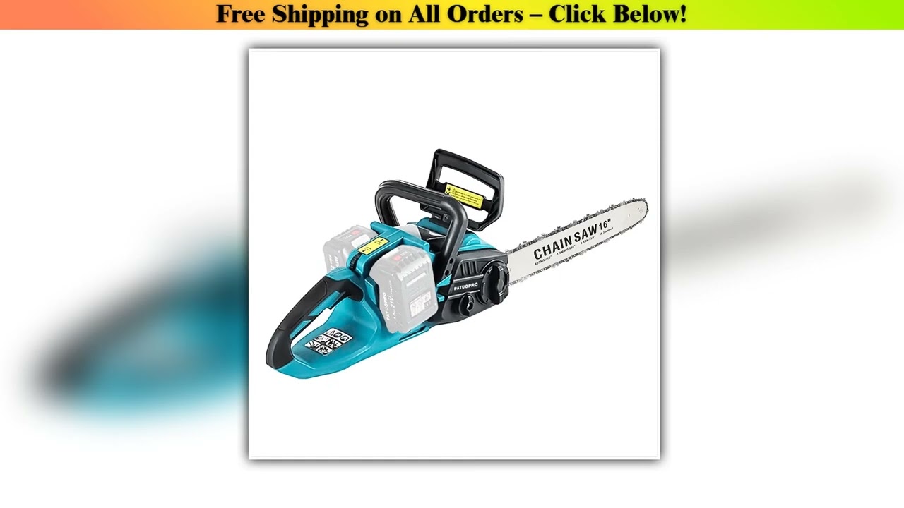 Brushless 16Inch Cordless Electric Chain Saw Woodworking Tools For Orchard Branch Handheld Cutter