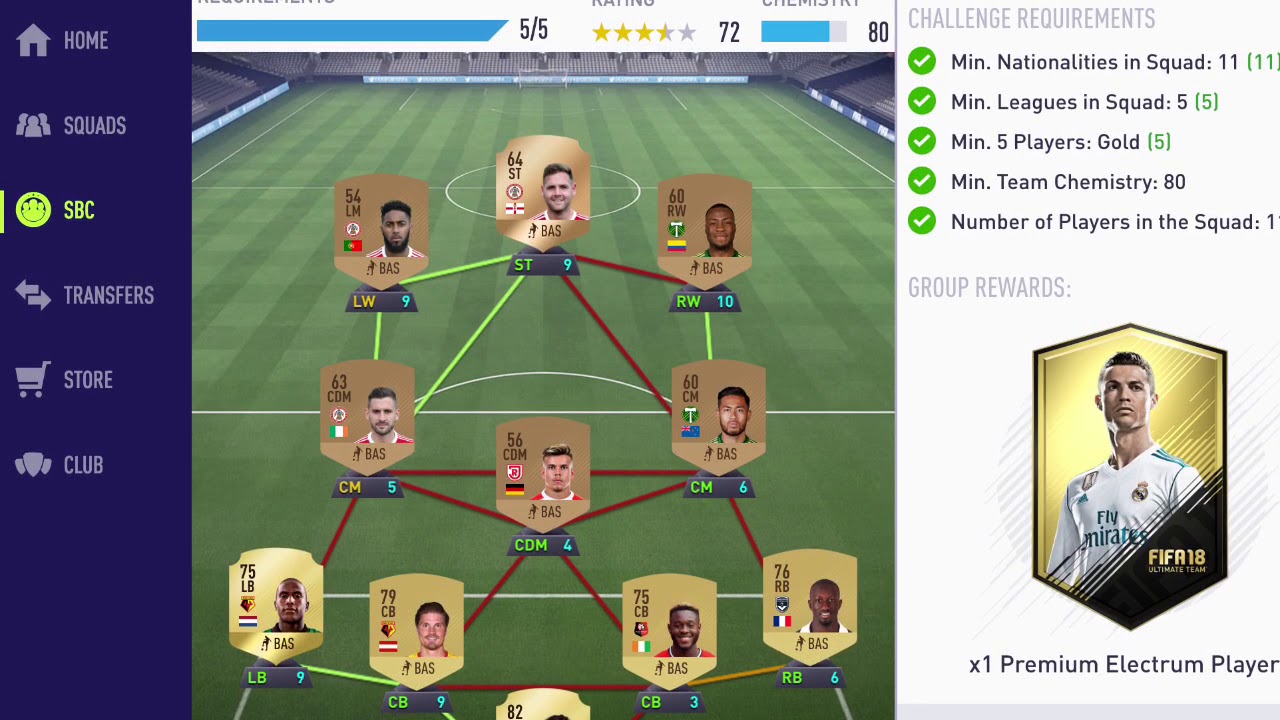 FIFA 18 Flash SBC Cheapest Way