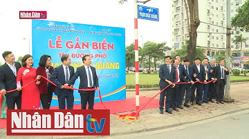 Lễ gắn biển tuyến phố Phạm Khắc Quảng