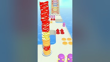 Kids Game Pancake 🥞 Run -3D Max Level Gameplay Walkthrough Android-iOS Big Updated#shorts