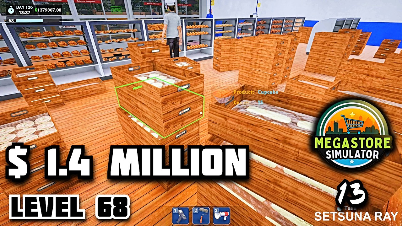 Megastore Simulator #13 v0.1.6 $1.4 Million Money Level 68 Cozy Gameplay No Commentary +Reshade