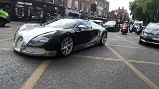 RARE Bugatti Veyron Nocturne on residential streets of London !