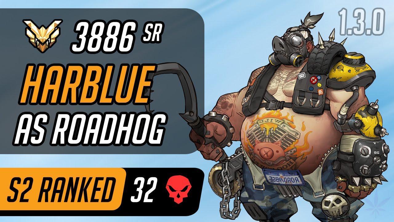Harblue as Roadhog in Ilios [Master – 32 eliminations – CompLexity - Season 2 - 1.3.0]