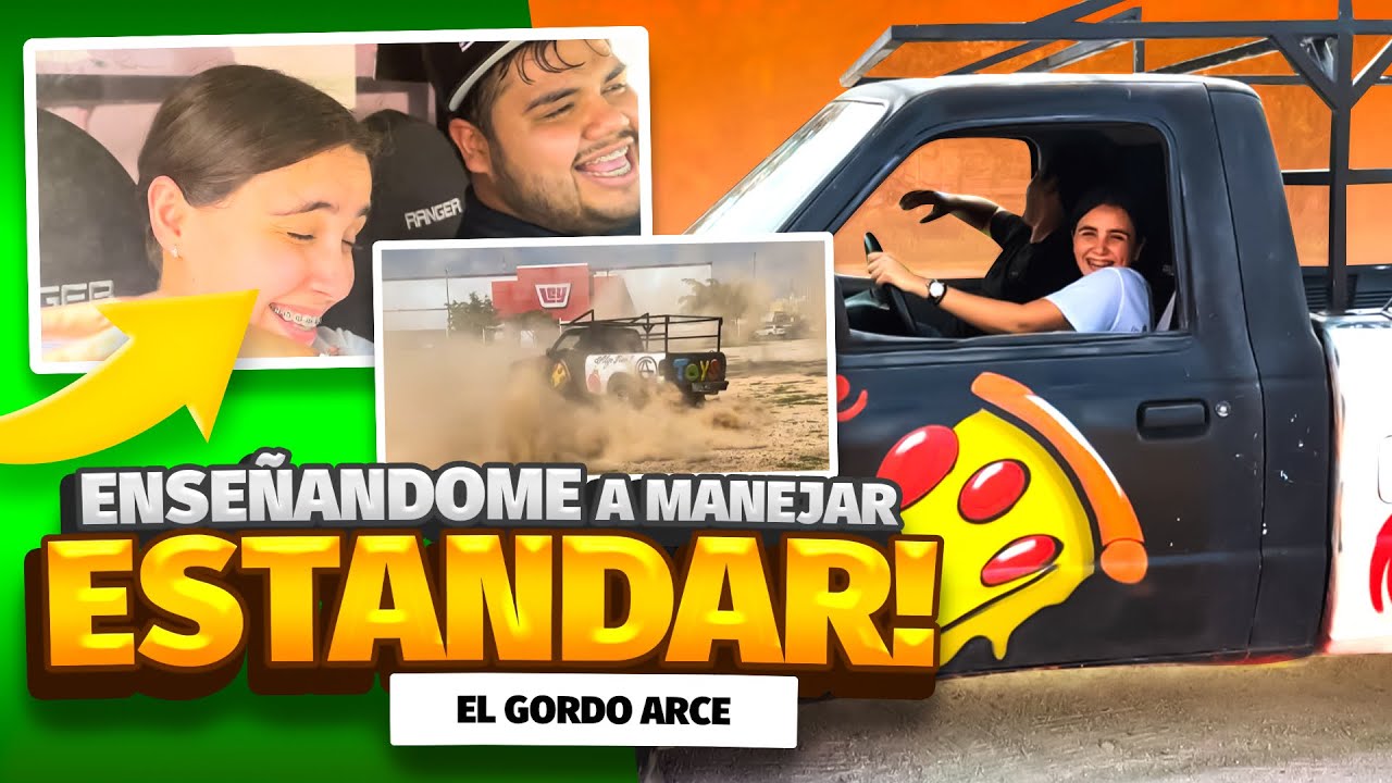 EL GORDO ARCE ENSEÑANDOME A MANEJAR ESTANDAR EN UN CARRO DE EL😂🚗/MAYVE
