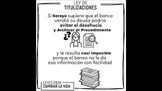 Ley titulizaciones- No informarse te deja desprotegido ante tanta maldad