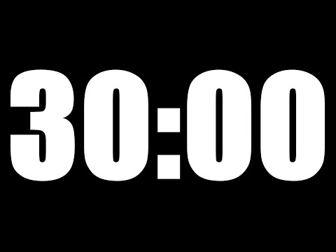 30 MINUTE TIMER | LOUD ALARM  ⏰