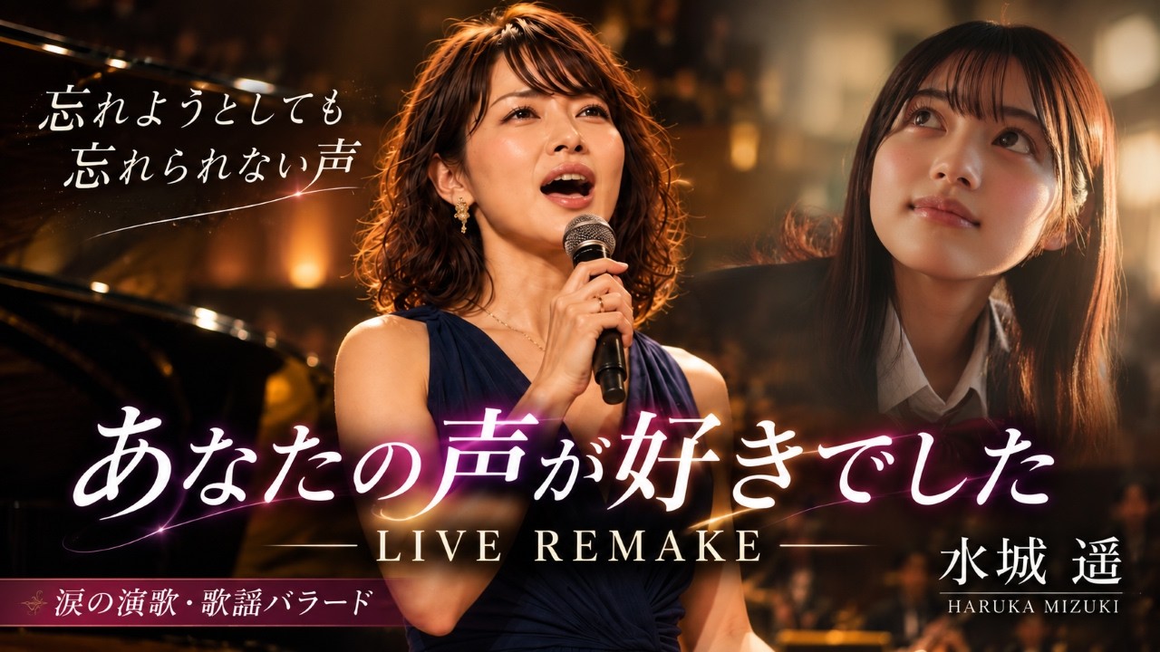 あなたの声が好きでした｜LIVE REMAKE 【涙の演歌・歌謡バラ－ド】【水城遥】