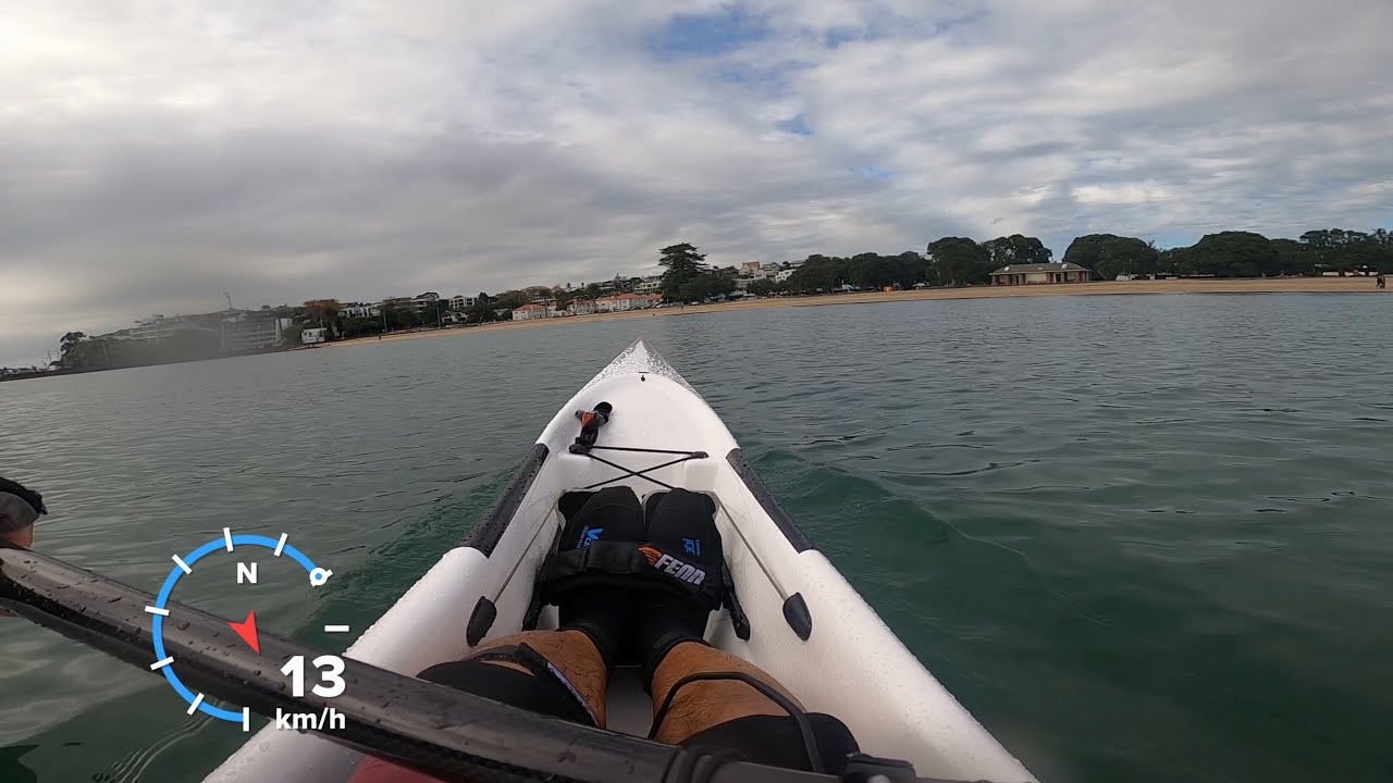 Daily surf ski paddle Fennix Swordfish S YouTube