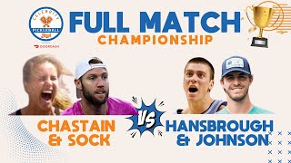 Brandi Chastain & Jack Sock vs. Tyler Hansbrough & Hunter Johnson | CPB Championship Match