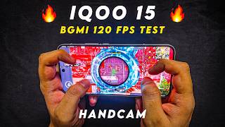 IQOO 15 HANDCAM🔥BGMI 120 FPS TEST NEW 4.6 UPDATE GAMING REVIEW #iqoo #iqoo15 #oneplus #oneplus15