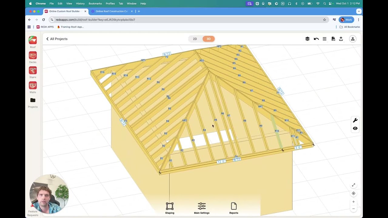 How to Design Roofs with the RedX Roof App – Step-by-Step Rafter and Roof Guide
