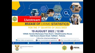 Release of Crime Stats for Q1 of 2022/ 2023