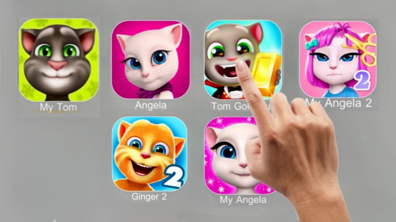 My Tom,  Angela, Tom Gold Run, My Angela 2 Talking Ginger 2,My Angela.