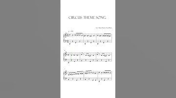 Thumbnail of Circus Theme Song Sheet Music #shorts #short #shortvideo #shortsvideo #shortsfeed #tiktok #fyp