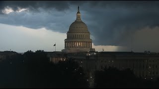 TIMELAPSE: Storms over U.S. Capitol in Washington, D.C.