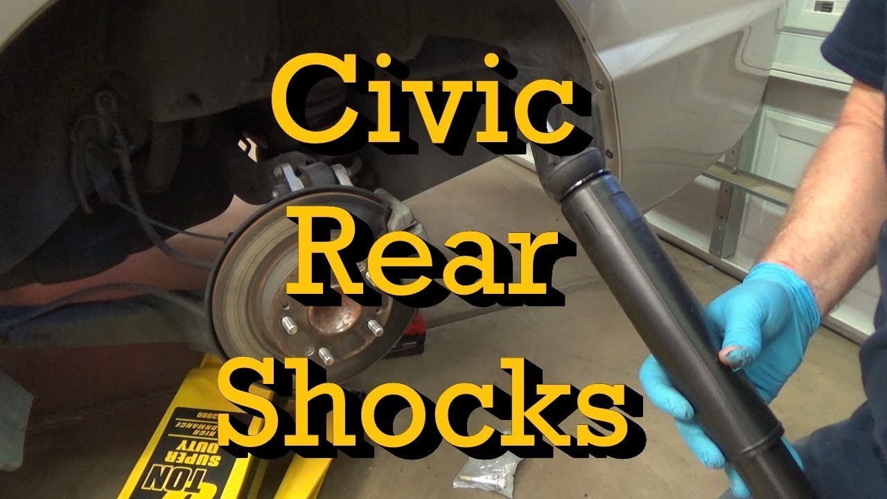 Honda Civic Rear Shock Replacement 2006 (2006-2011 Similar) - YouTube