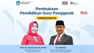 Live - Pembukaan Guru Penggerak Angkatan 10