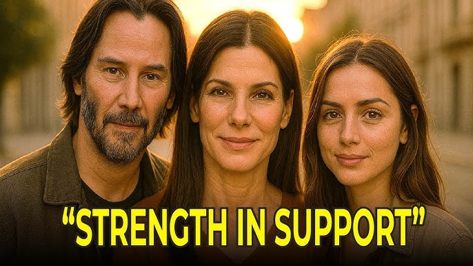 When Sandra Bullock Felt Alone — Keanu Reeves And Ana De Armas Stood By Her  Side - YouTube