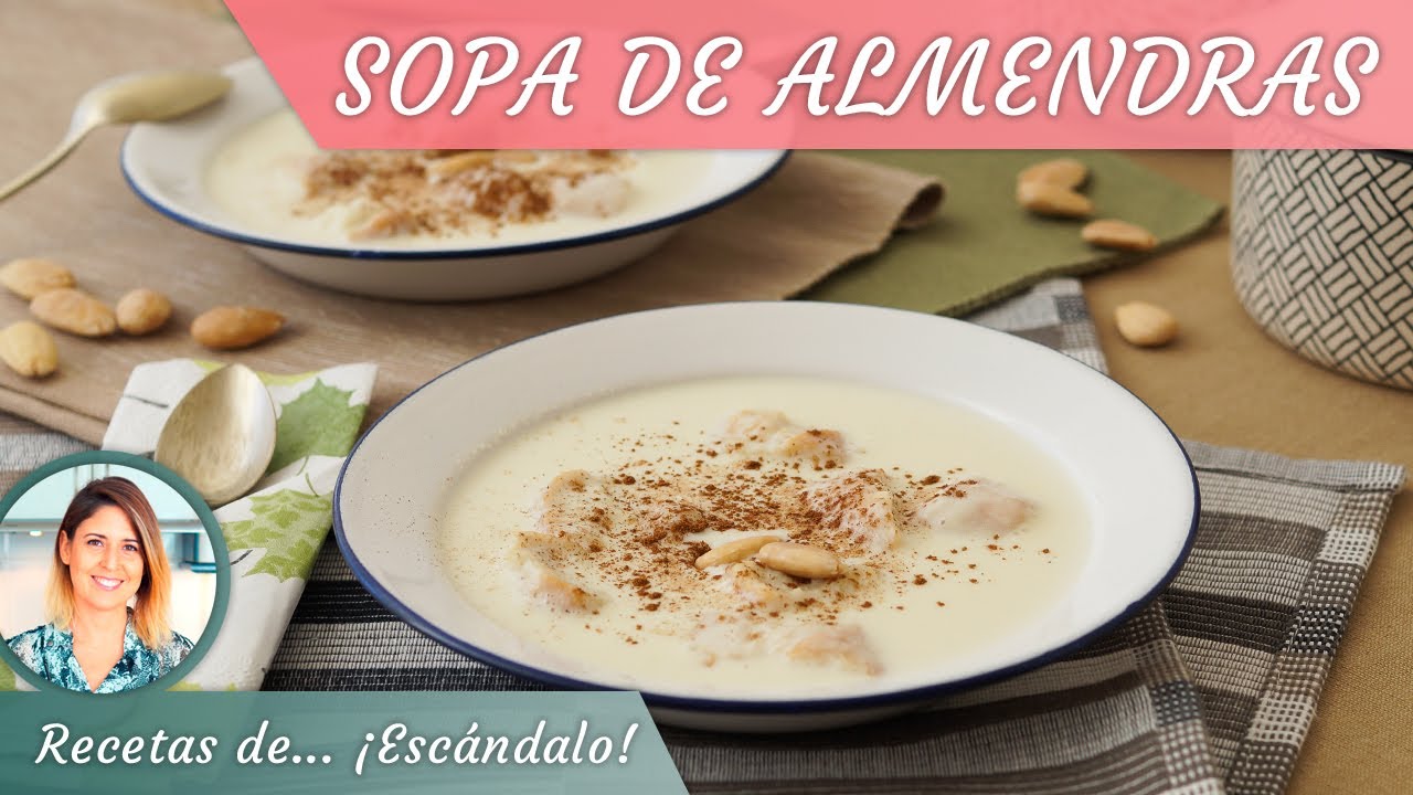 SOPA DE ALMENDRAS, te sorprenderá el sabor de este postre tradicional
