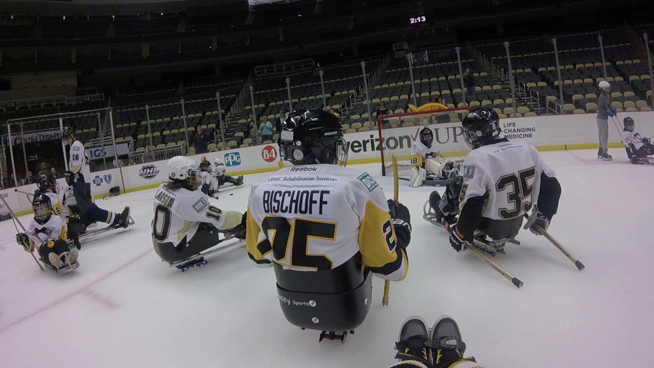 Sled Hockey Practice at PPG Paints Arena YouTube