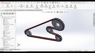 chain sprocket assembly mechanism