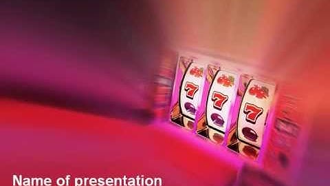 Slot Machine PowerPoint Template by PoweredTemplate.com