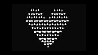 Heart pattern in a unique way || C language