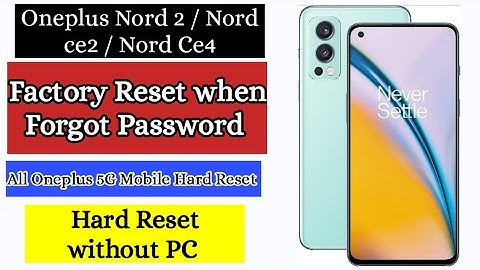 Oneplus Nord 2 Forgot Password Solution | Oneplus Hard Reset | without PC unlock