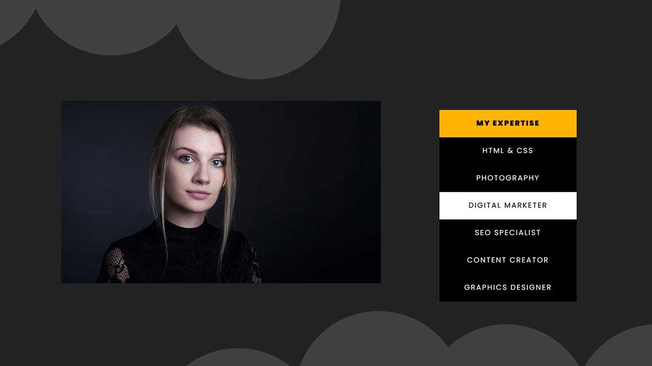 Dropdown List Hover Animation | CSS Animation Examples