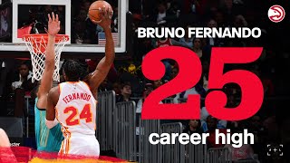 Bruno Fernando Drops Career-High 25 Points in Win over Hornets