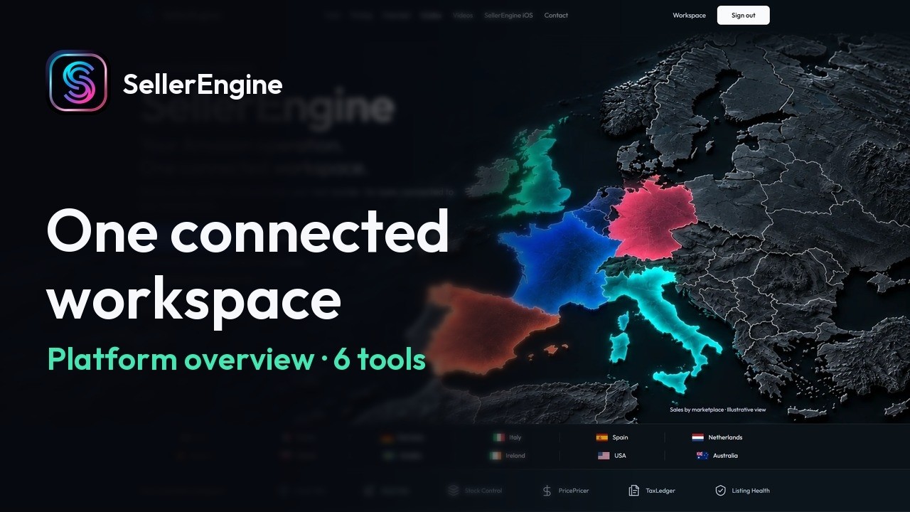 See SellerEngine in action tutorial screen