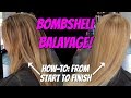 Bombshell Balayage Highlights HOW-TO Hand Painted Highlights