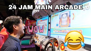 24 JAM MAIN DEKAT ARCADE 😂 SERAM GILA MAIN GAME HANTU 😭 screenshot 5