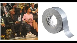 Watch Rihanna Duct Tape Floyd Mayweather's Mouth Shut