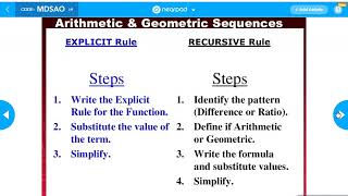 Mr. Q's Arithmetic and Geometric Sequences