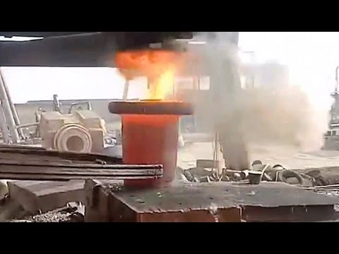 Dangerous Giant Heavy Duty Hammer Forging Process, Excellent Hydraulic Steel Forging Machines