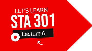 Sta 301 Lecture 6 | Stem and leaf display | Lecture 6 part 01