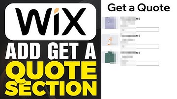 How To Add Get a Quote Section To Your WIX Website (2025)
