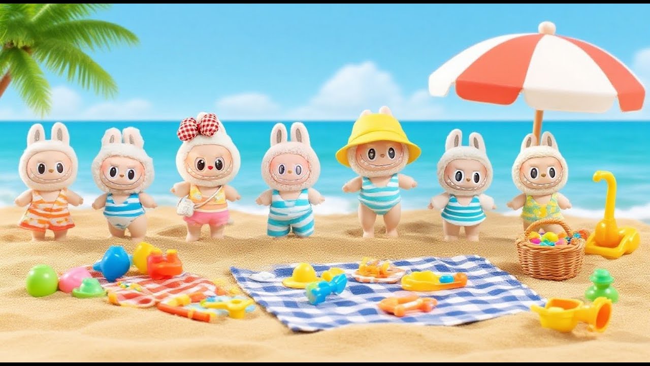 Labooboo Sea Shell Labubu | Labubu on the beach - YouTube