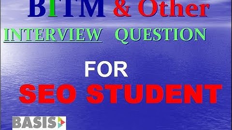 bitm seo interview question
