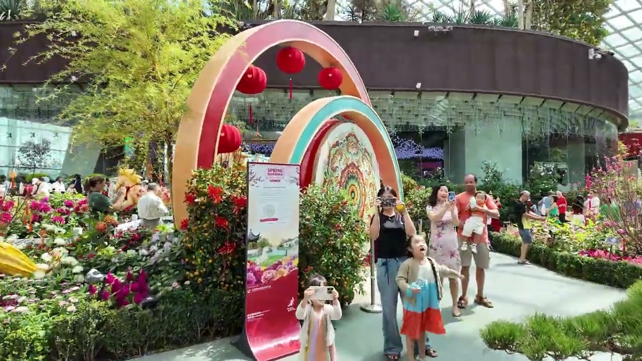 Spring Blossoms - Gallop into Prosperity - Flower Dome, Gardens by the Bay