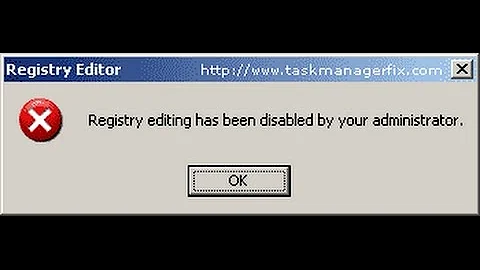 [solved]-Registry Editing has been Disabled by your Administrator Windows 7/8- 2016 way