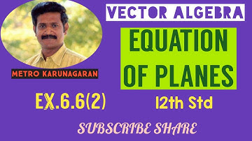 12th STD MATHS EX 6.6(2). Find the D.Cs of the normal to the plane 12x+3y-4z=65. also find the