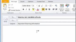 eList: Posting to a Tufts Elist (via email)