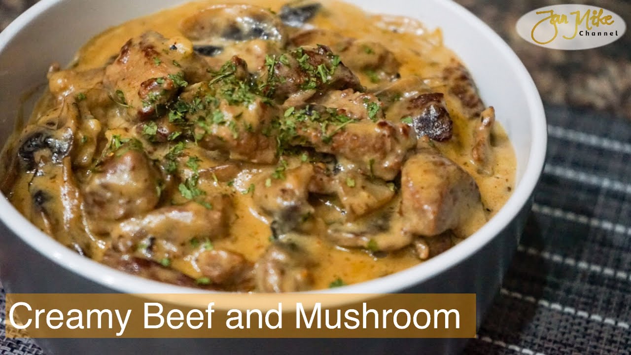 Creamy Beef and Mushroom Easy Recipe YouTube