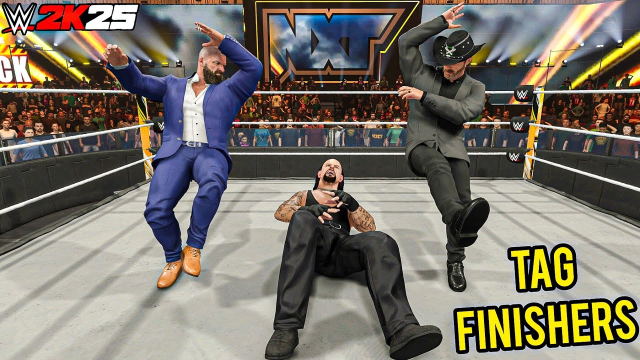 25 невероятных командных финишеров в WWE 2K25 !!!