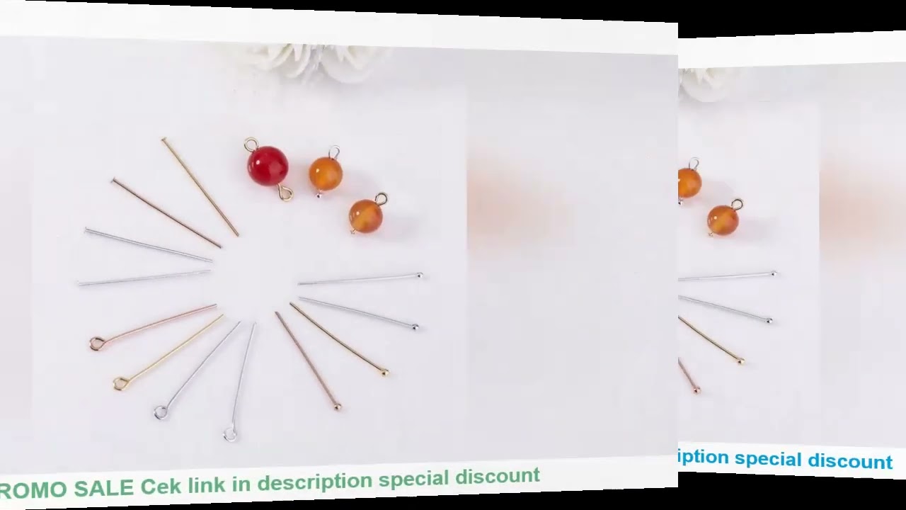 (5214)50PCS 20MM 25MM 30MM 35MM 24K Gold Color Ball Pins Bead Pins Connector High Quality Jewelry Ma