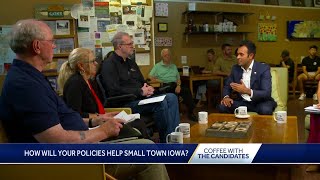 Coffee with the Candidates: Undecided Iowa voters sit down with Vivek Ramaswamy and KCCI