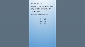 Math Riddle 0.5.1 #mathriddles #mathteasers #mathpuzzle #mathpuzzles #iqtest  #shorts