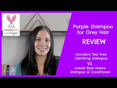 Purple Shampoo for Grey Hair - Aveda Blue Malva Review - Vegan and Cruelty Free